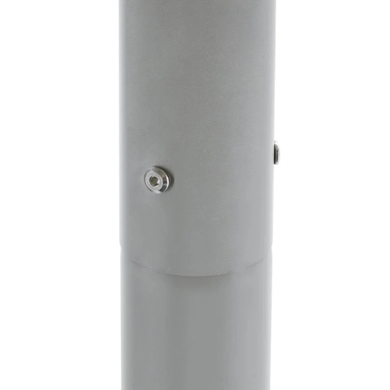 Mât d’Éclairage Public Droit 4m Ø60mm Gris