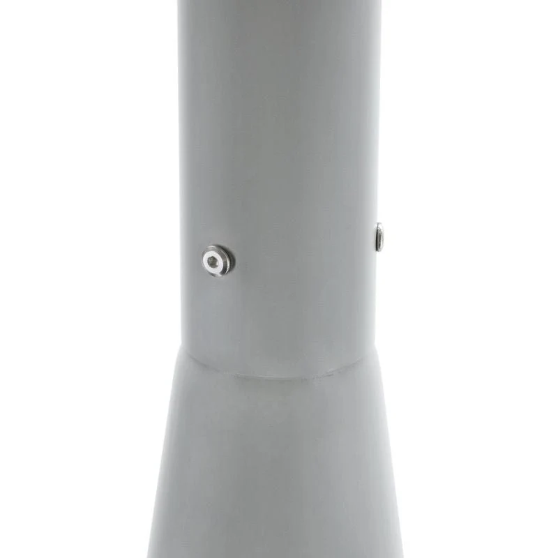 Mât d’Éclairage Public Droit 4m Ø60mm Gris