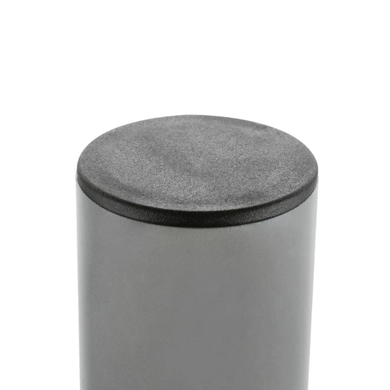 Mât d’Éclairage Public Droit 4m Ø60mm Gris