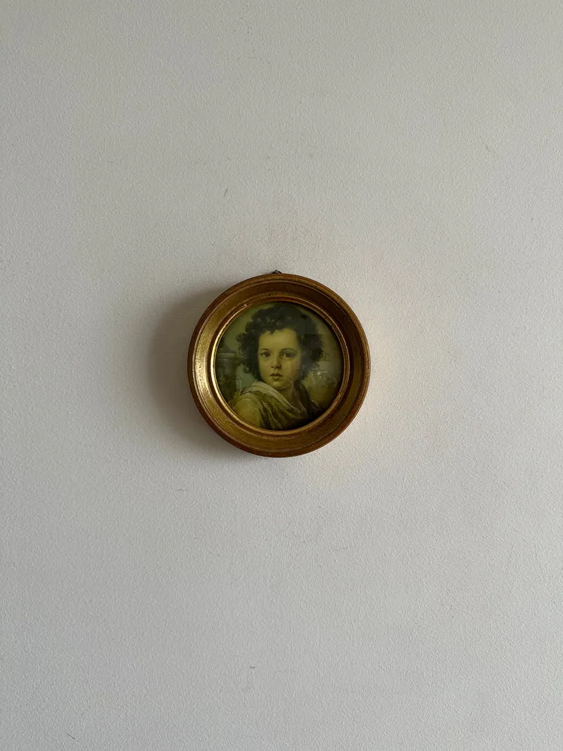 Portrait d'enfant impression encadrée sous verre