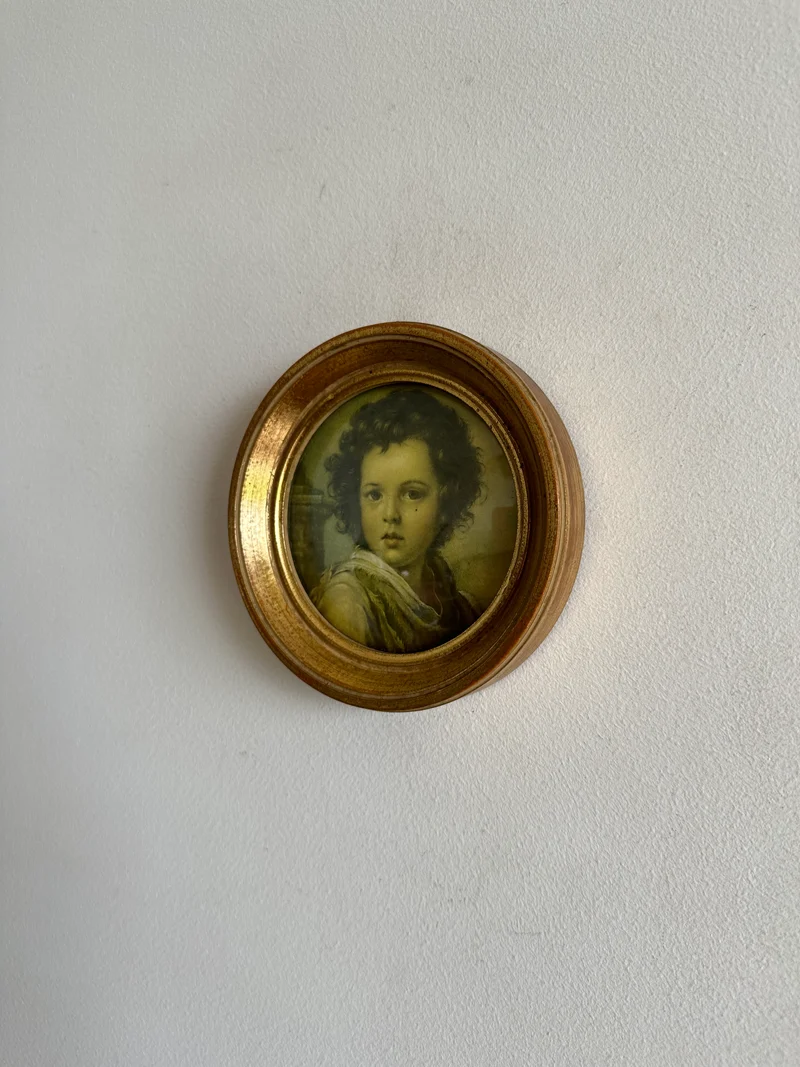 Portrait d'enfant impression encadrée sous verre