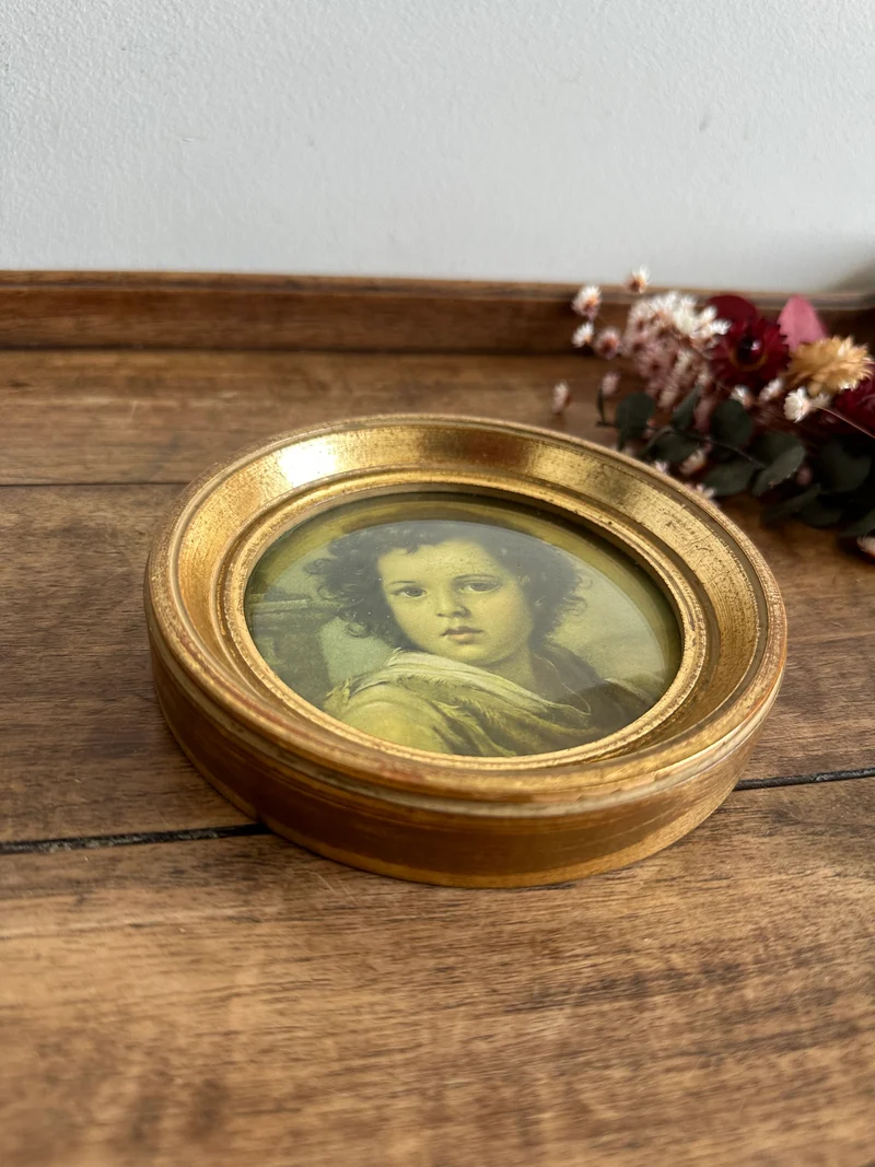 Portrait d'enfant impression encadrée sous verre