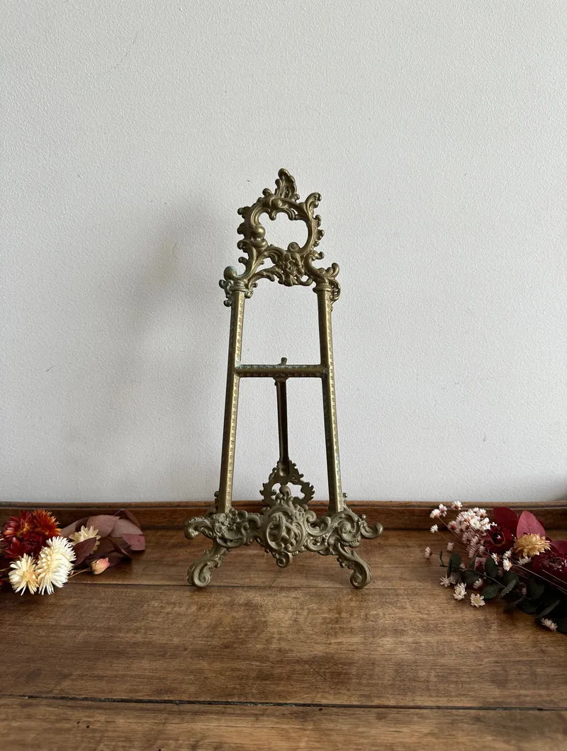 Chevalet pour cadre en bronze 19ème
