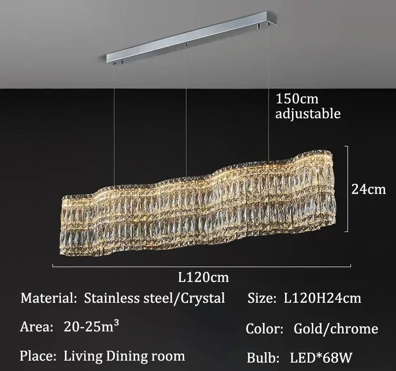 Lustre en verre design italien