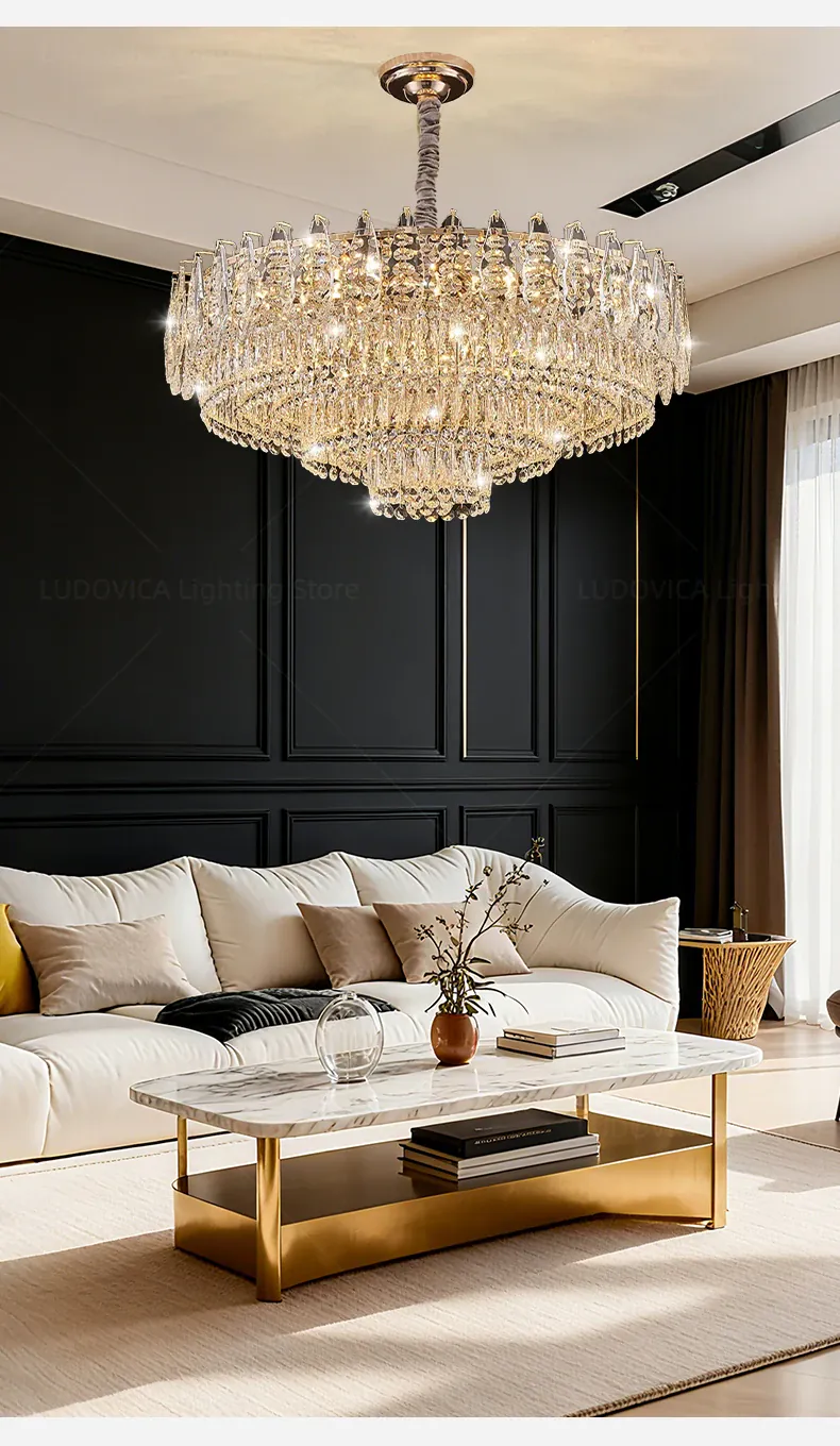 Lustre suspension design en verre