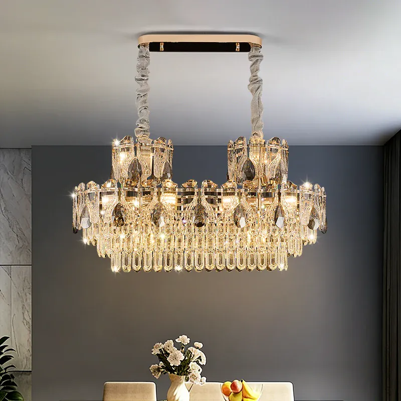 Lustre de luxe en verre haut de gamme