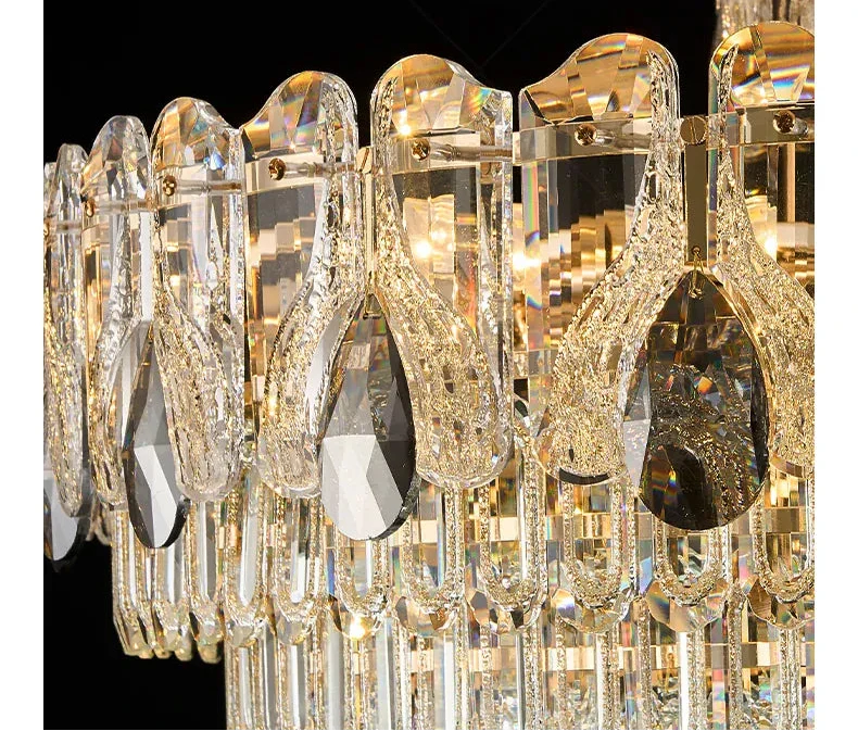 Lustre de luxe en verre haut de gamme