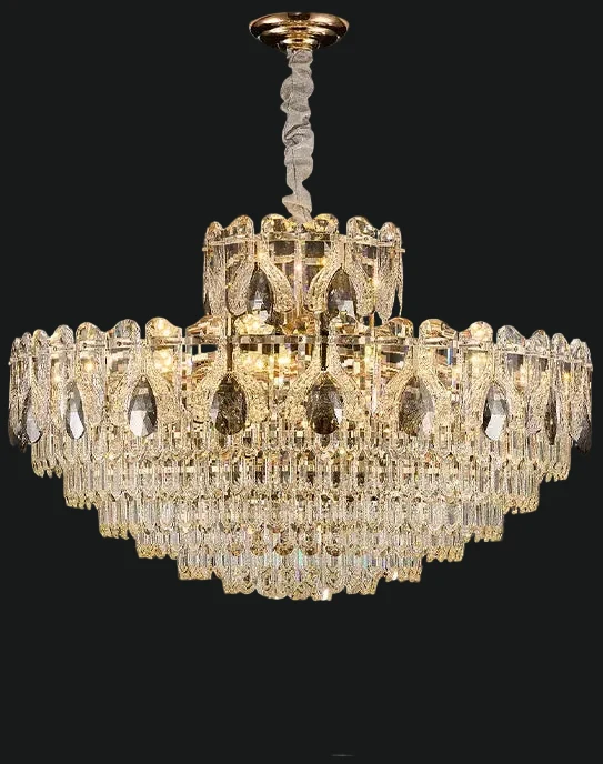 Lustre de luxe en verre haut de gamme