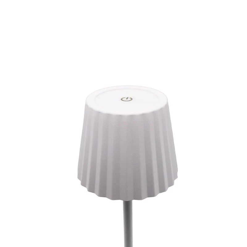 Lampe de Table Rechargeable Tactile Blanche Design 3W CCT - 3000K/4200K/6400K