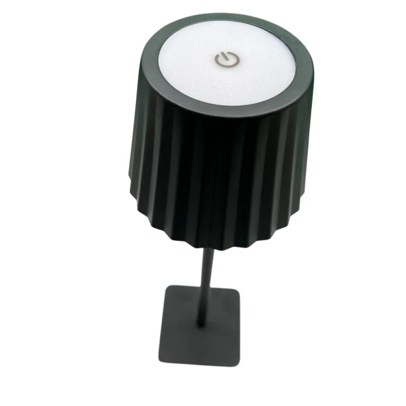 Lampe de Table Rechargeable Tactile Noire Design 3W CCT - 3000K/4200K/6400K