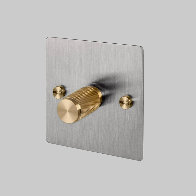 Buster + Punch Dimmer Switch Cross 1G-4G 120W
