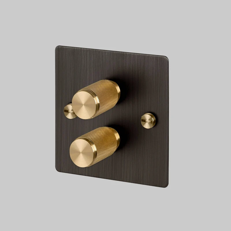 Buster + Punch Dimmer Switch Cross 1G-4G 120W