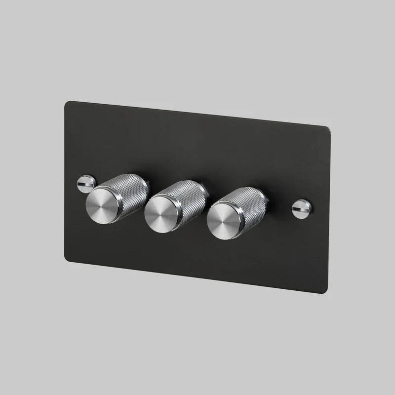 Buster + Punch Dimmer Switch Cross 1G-4G 120W