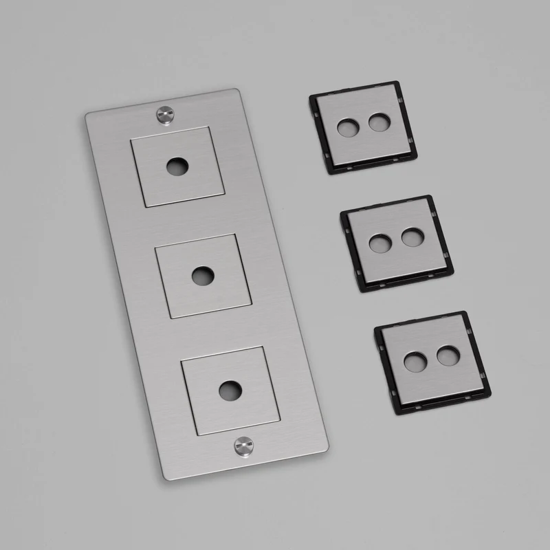 Buster + Punch Wall Plate Vertical with Infills