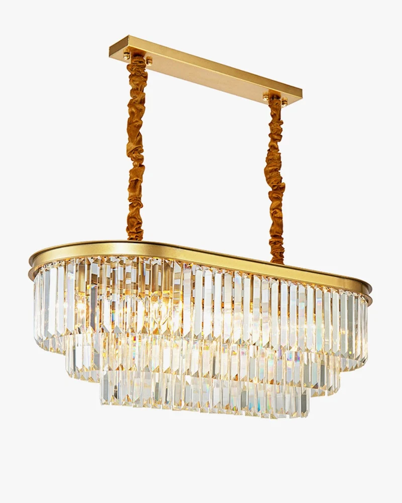 Lustre de Verre Premium Ovale - Dimmable