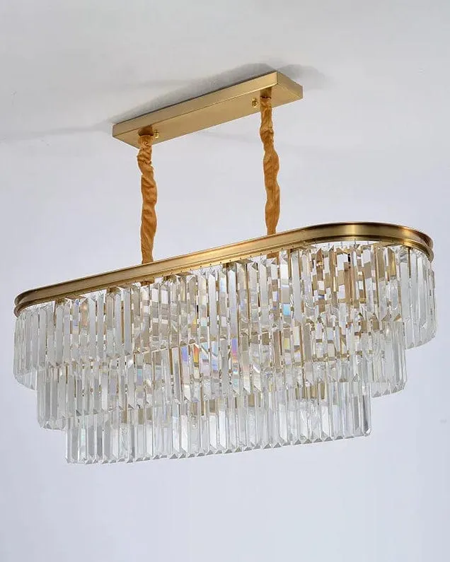 Lustre de Verre Premium Ovale - Dimmable