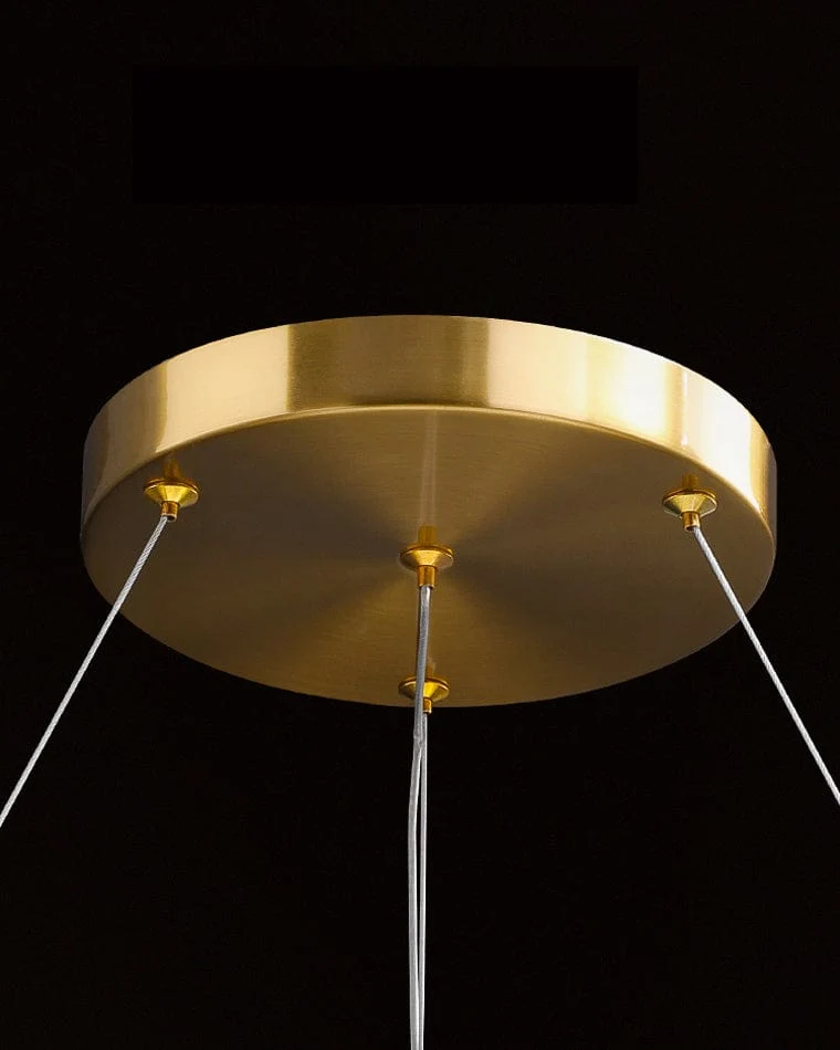 Lustre Moderne en Verre Fumé