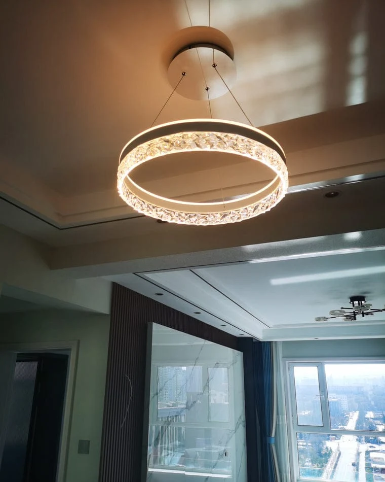 Lustre Design LED en Verre