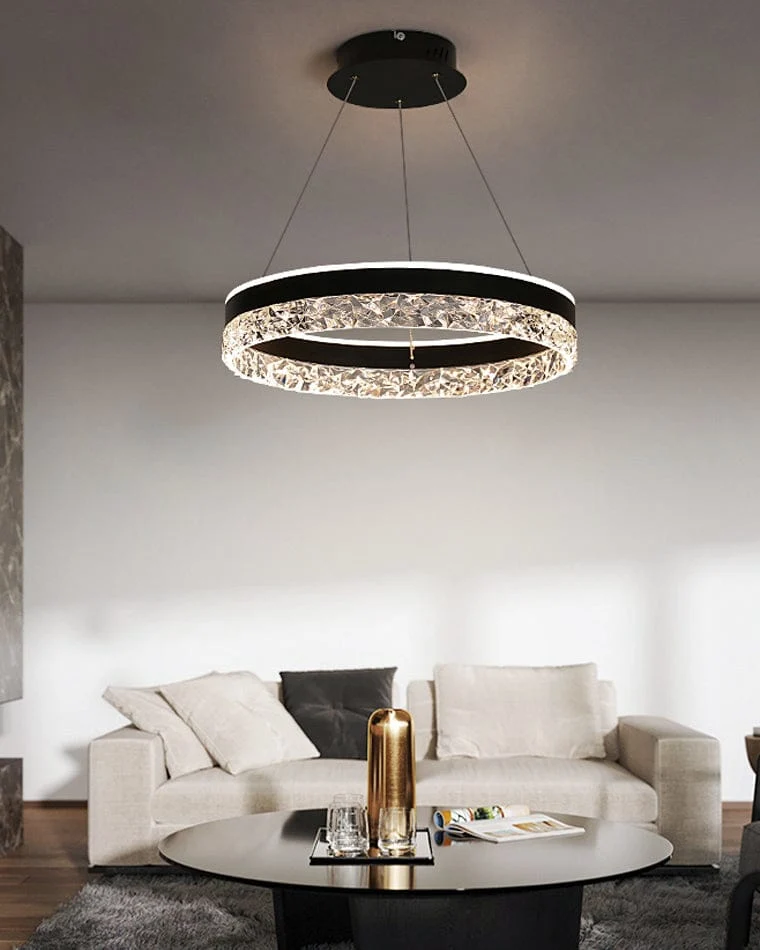 Lustre Design LED en Verre