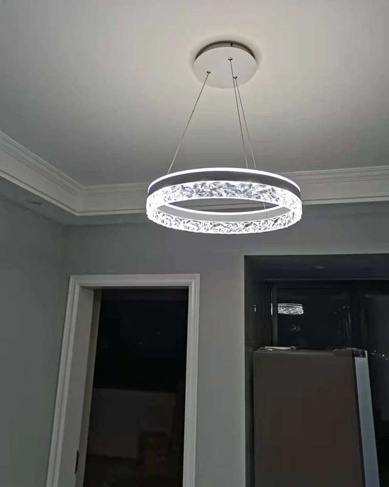 Lustre Design LED en Verre
