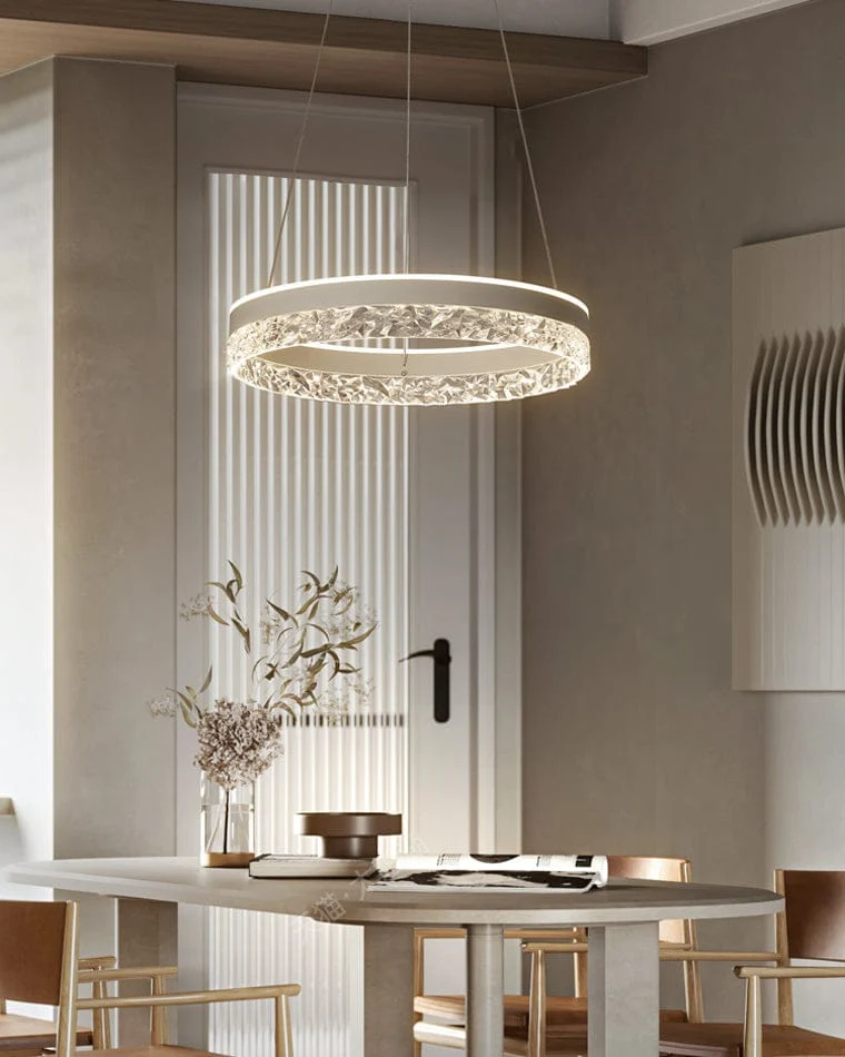 Lustre Design LED en Verre