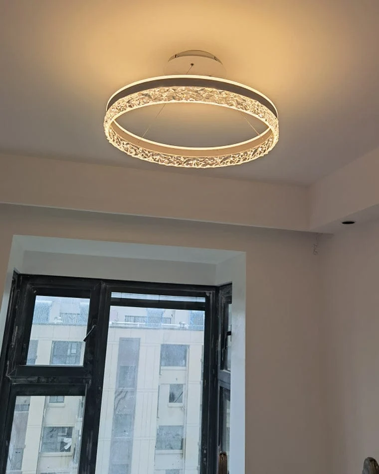 Lustre Design LED en Verre