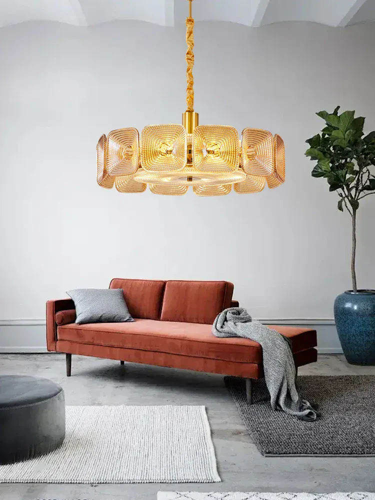 Lustre pour cuisine en verre