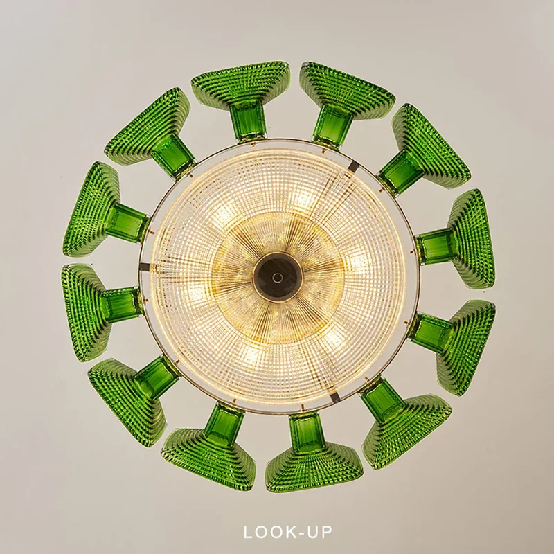 Lustre pour cuisine en verre