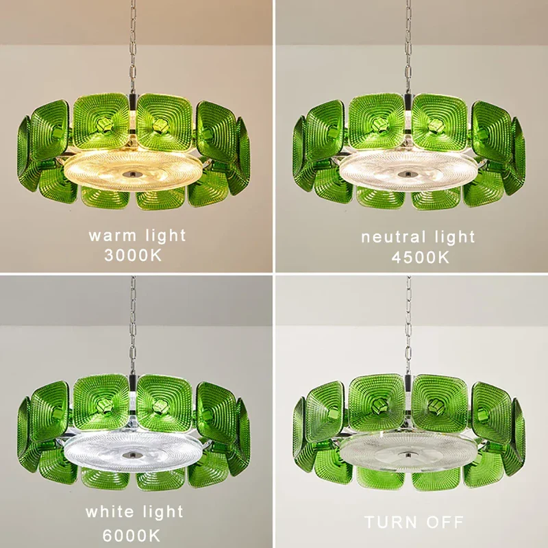 Lustre pour cuisine en verre