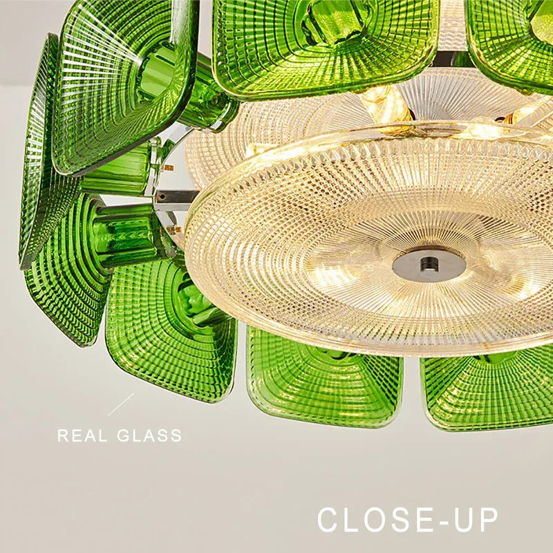 Lustre pour cuisine en verre