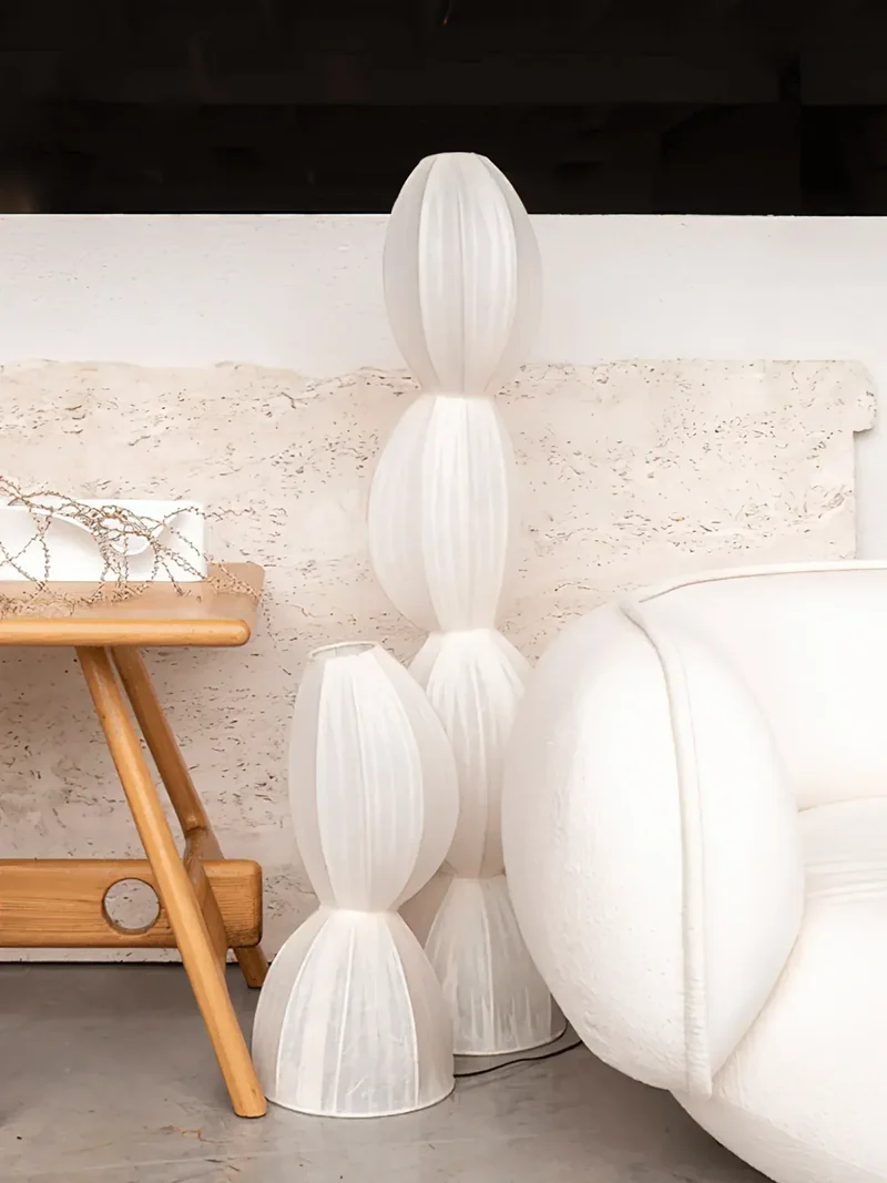 Lampadaire pour salon blanc