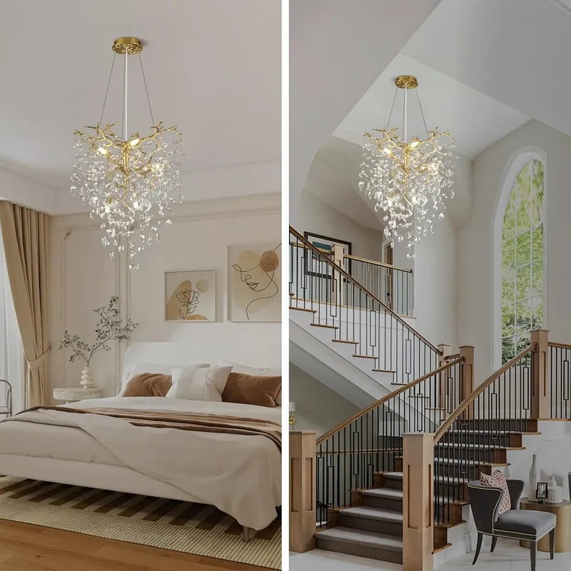 Lustre Design pour Salon et Haut Plafond