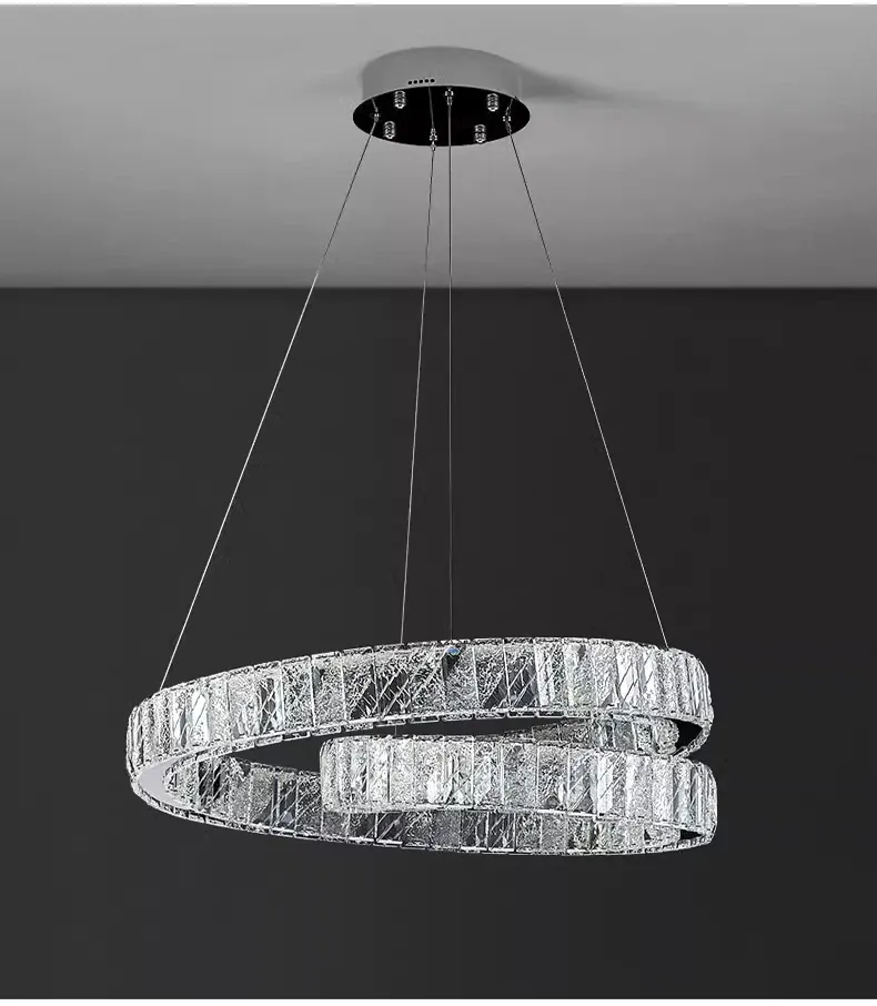 Modern Luxury Led Crystal Chandeliers Home Villa Lighting For Living Dining Room Decoration Pendant Lights Indoor Hotel Fixtures