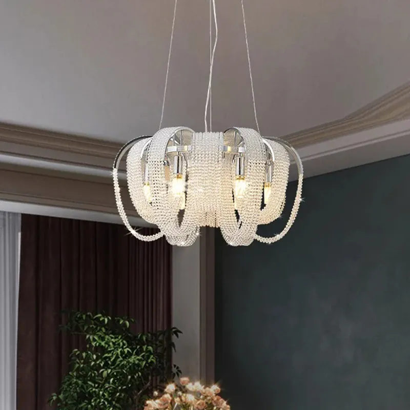 home decorationPendant lights, luxury crystal living room chandelier, bedroom Pendant lamp, ceiling light, indoor lighting