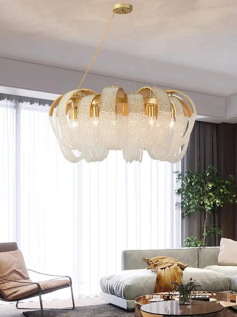 home decorationPendant lights, luxury crystal living room chandelier, bedroom Pendant lamp, ceiling light, indoor lighting