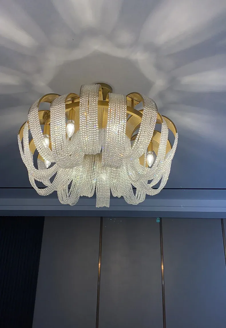 home decorationPendant lights, luxury crystal living room chandelier, bedroom Pendant lamp, ceiling light, indoor lighting
