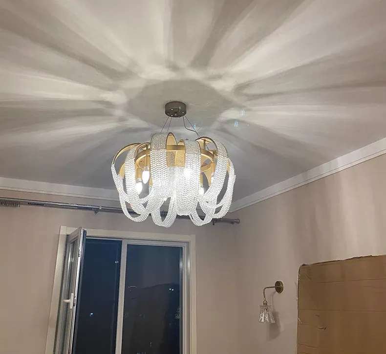 home decorationPendant lights, luxury crystal living room chandelier, bedroom Pendant lamp, ceiling light, indoor lighting