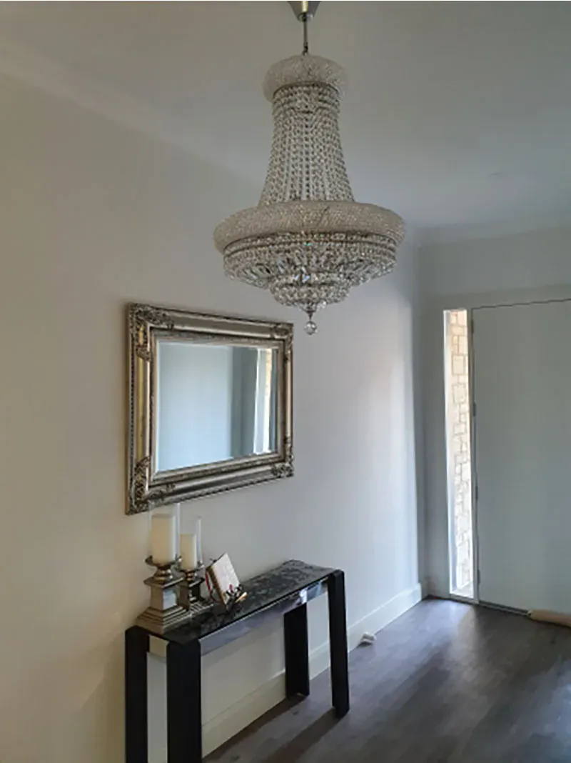Empire luxury Gold Crystal Chandelier for Foyer kitchen island light Modern Staircase Ceiling light hanging Lamp cristal lustre