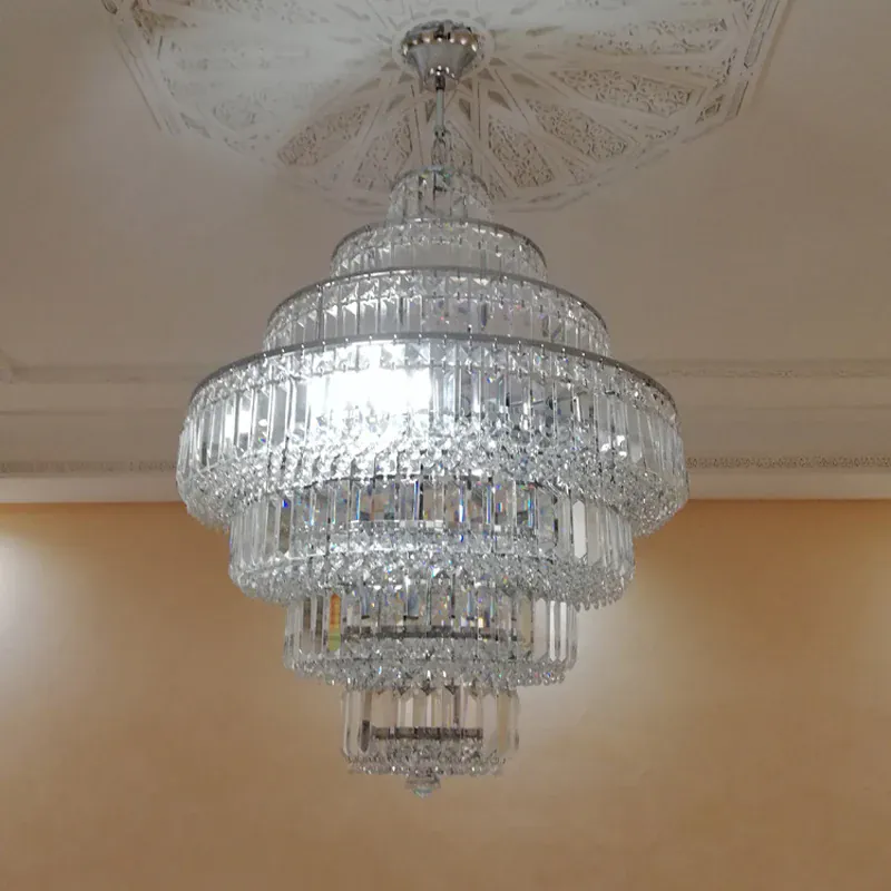 Lustre en verre cristal de style empire