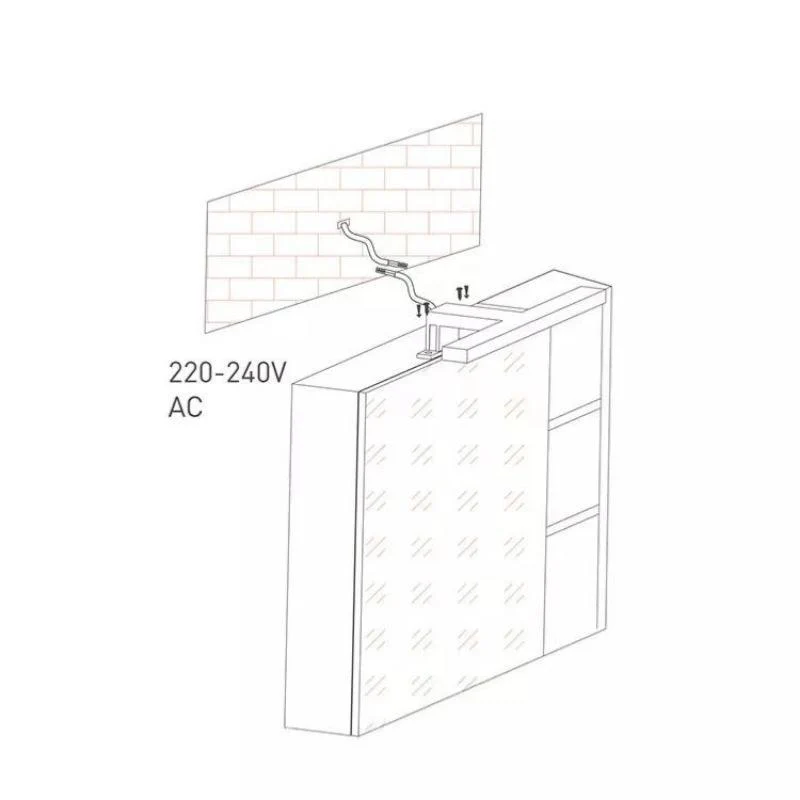 Applique Murale Salle de Bain Aluminium 9W IP44