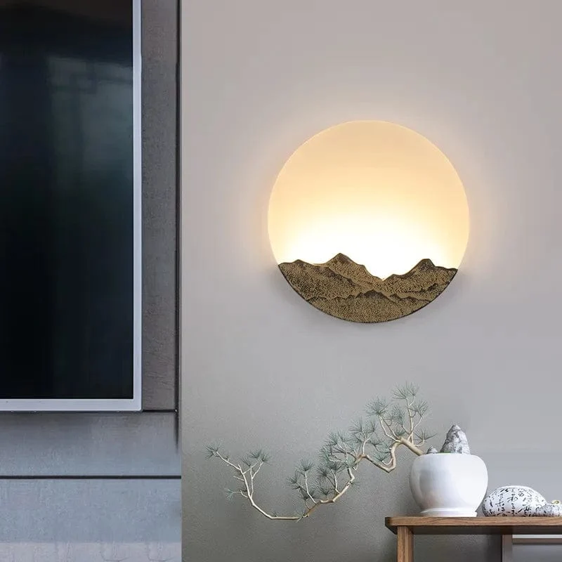 Lampe de Chevet Montagne Illuminée