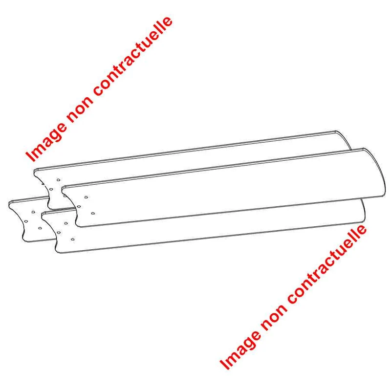 Kit 3 pales pour ventilateur de plafond POLARIS