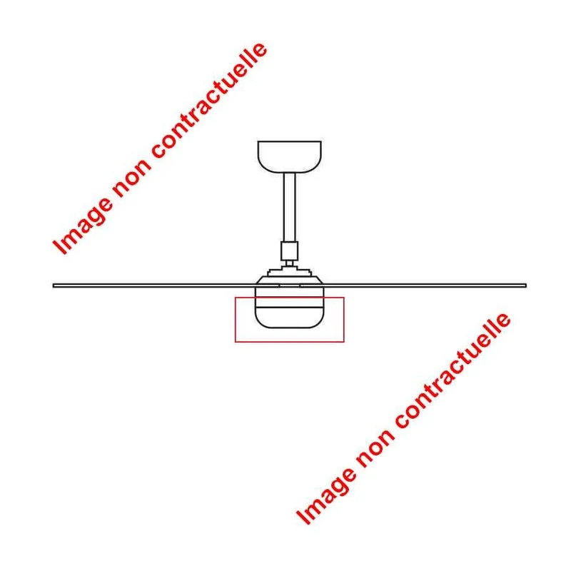 Globe pour ventilateur de plafond ICE