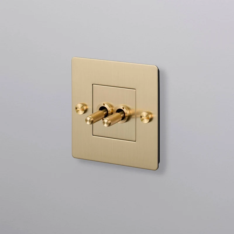 Buster + Punch Double Toggle Switch 1G Cross
