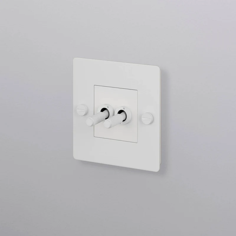 Buster + Punch Double Toggle Switch 1G Cross