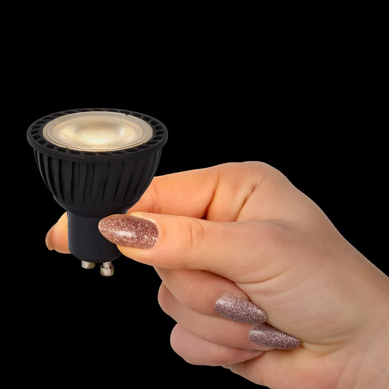 Lucide LED Bulb GU10 MR16 Black - 320lm 3000K - Dimmable - Set of 3