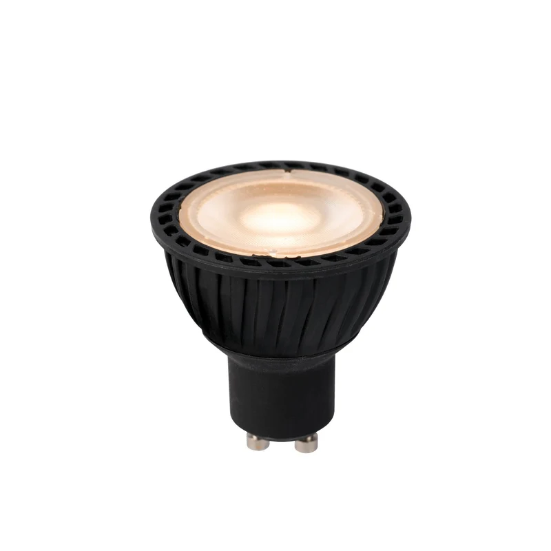 Lucide LED Bulb GU10 MR16 Black Twilight Sensor - 320lm 2700K - Not Dimmable