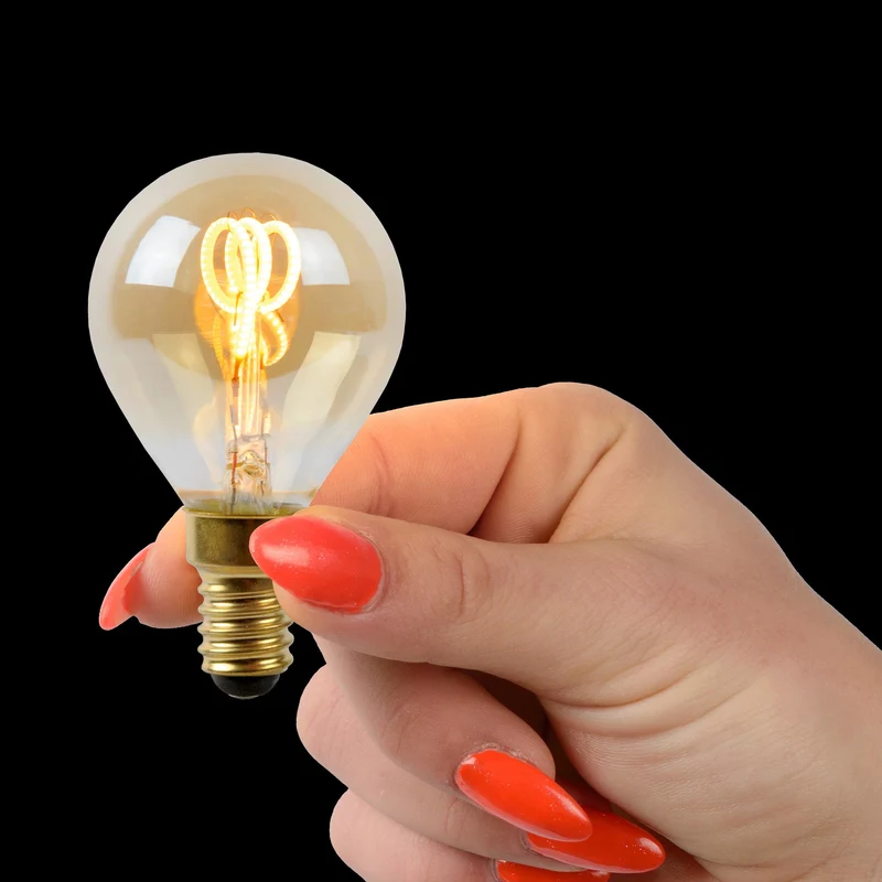 Lucide LED Filament Bulb E14 P45 Amber - 165lm 2200K - Dimmable