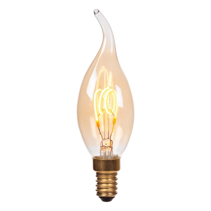 Lucide LED Filament Bulb E14 CT35 Amber - 190lm 2200K - 3-Step Dim