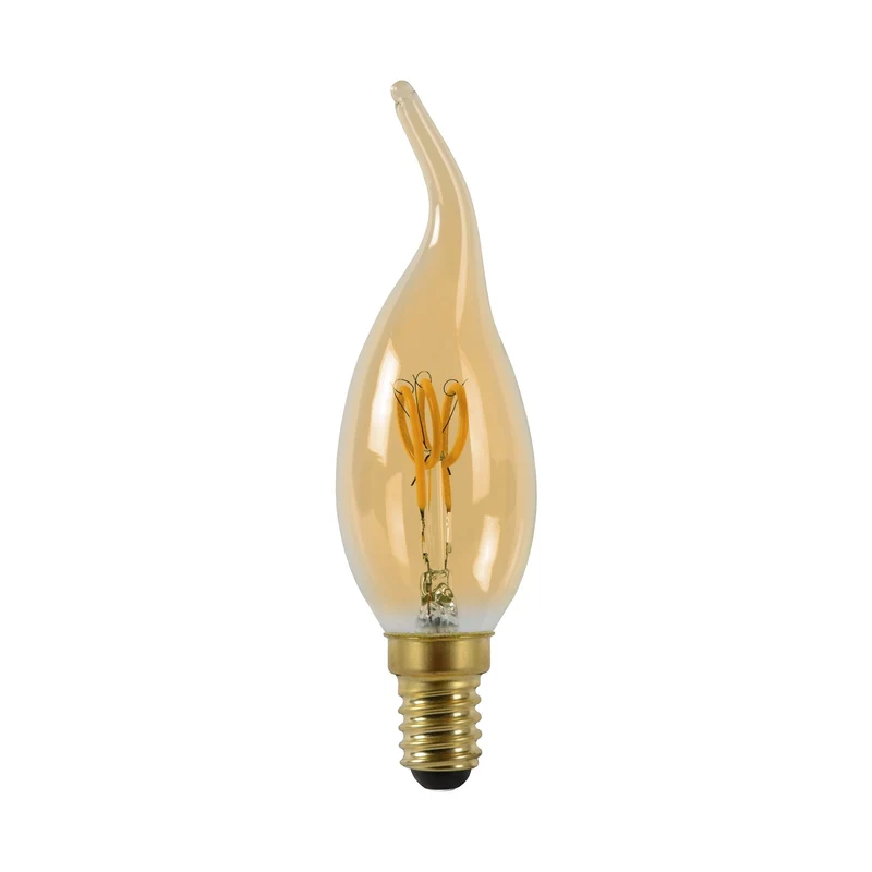 Lucide LED Filament Bulb E14 CT35 Amber - 165lm 2200K - Dimmable